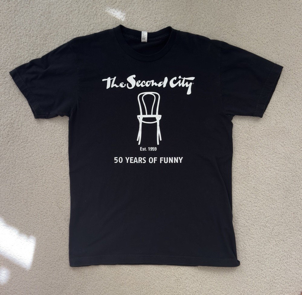 The Second City Chicago Anniversary T-Shirt Black Size M