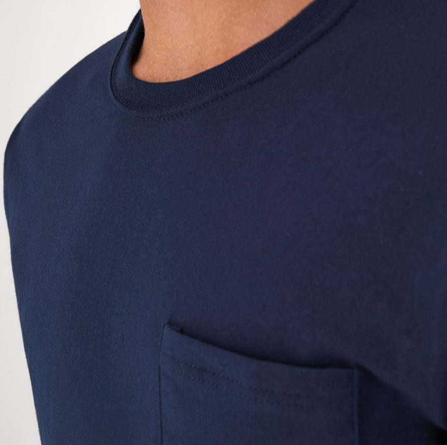 Hanes 6-Pack Pocket Tee Men's T-Shirt Soft and Breathable Assorted gallery