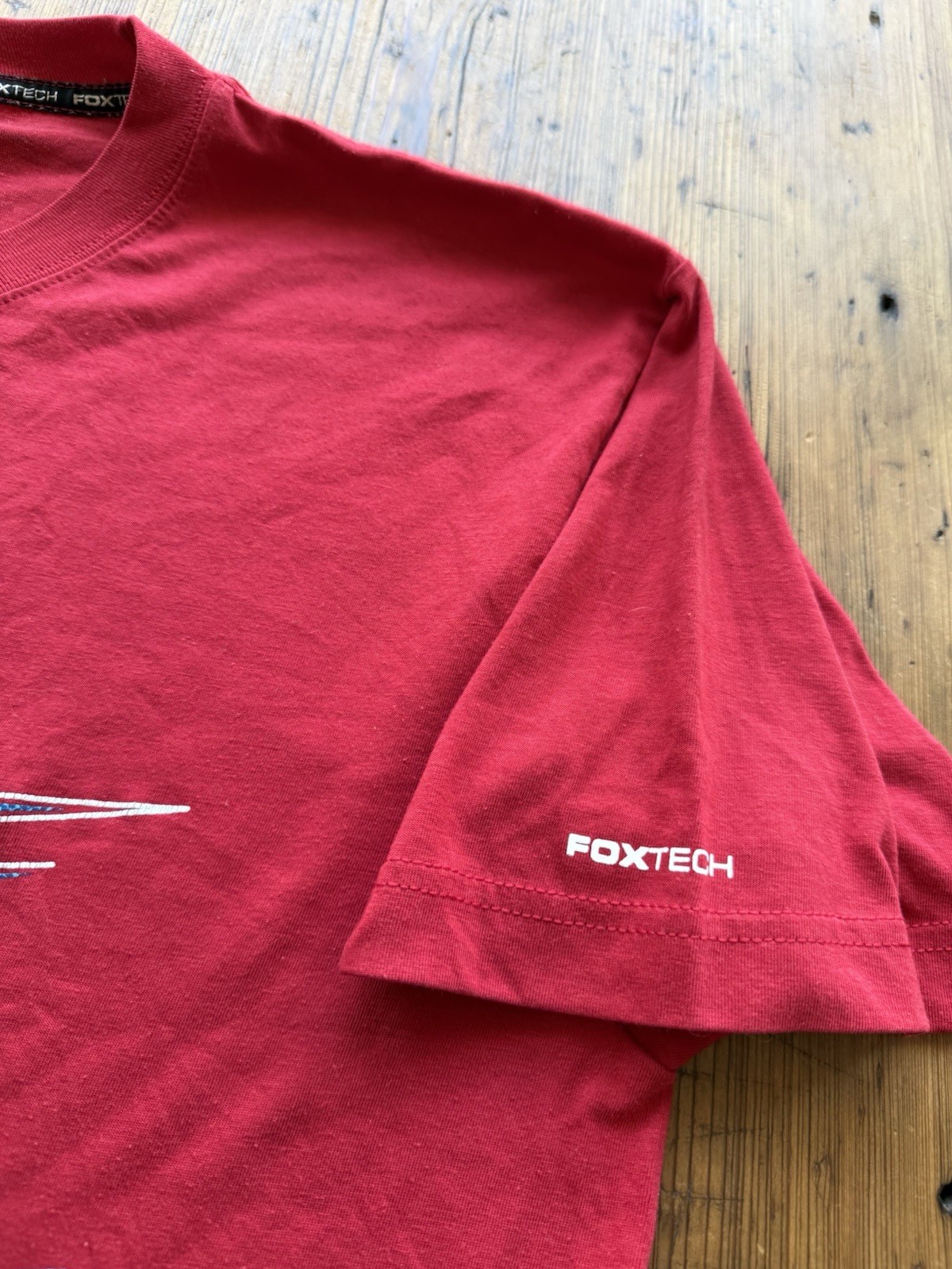 Fox Racing Heritage FoxTech Tee Mens Size L Premium Fit Deep Red Motocross gallery