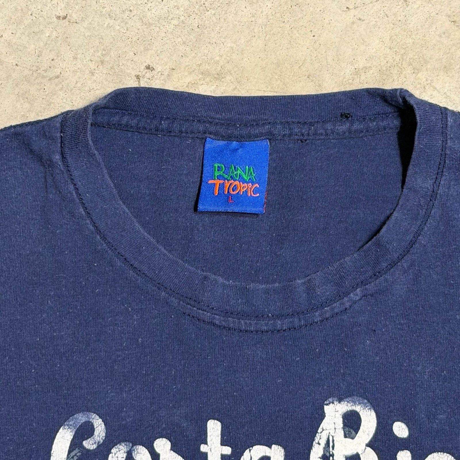 Rana Tropic Costa Rica Pura Vida Navy Blue Graphic T-Shirt gallery