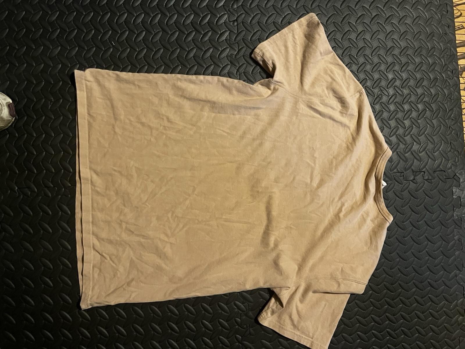 Champion Heavy Duty Shirt (Men’s L) Cream/Tan Short Sleeve gallery