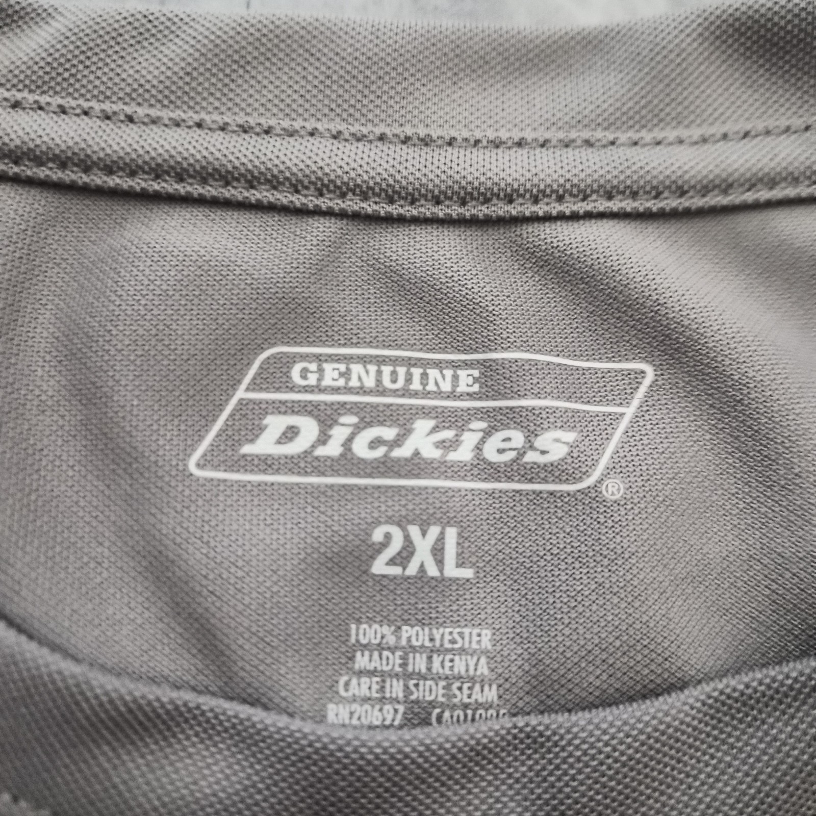 Dickies Genuine Gray Polyester Men's Pocket Crew Neck T-Shirt 2XL gallery