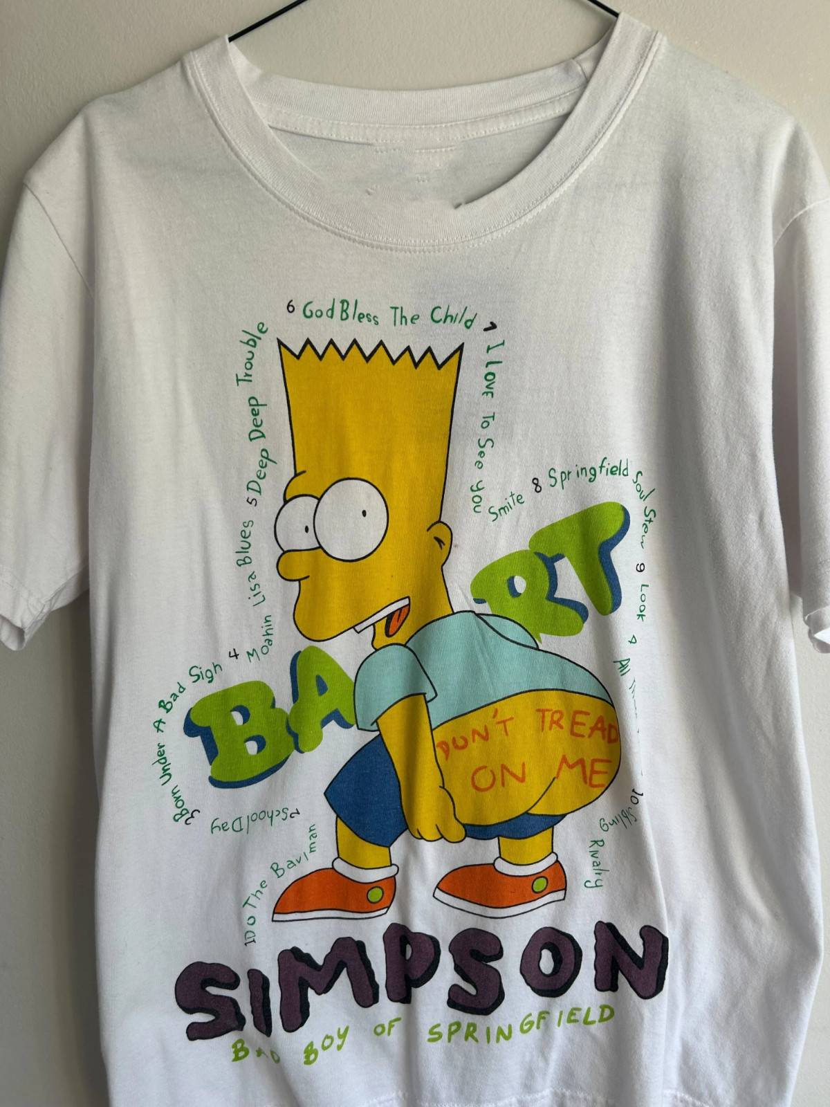The Simpsons Bart Simpson Heavy Cotton White All Size T Shirt For Fans TR626 gallery