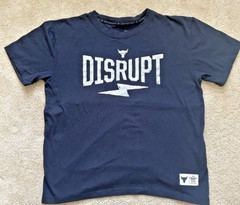 Uni Sex Under Armour Disrupt Black Tee shirt Blood Sweat Respect Size Small