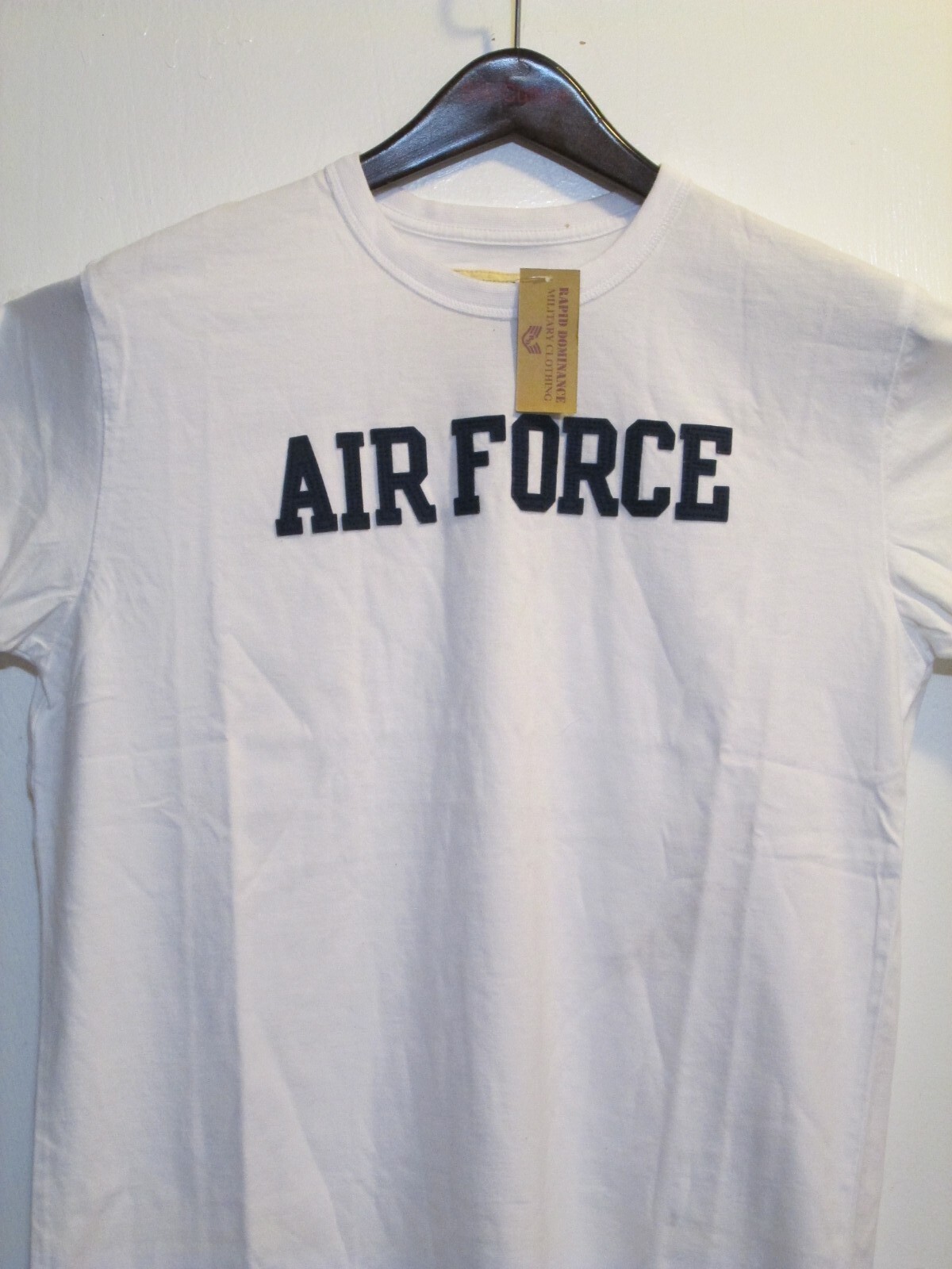 US Patriotic Military Officially Licensed Air Force T-Shirts Large L White NWT