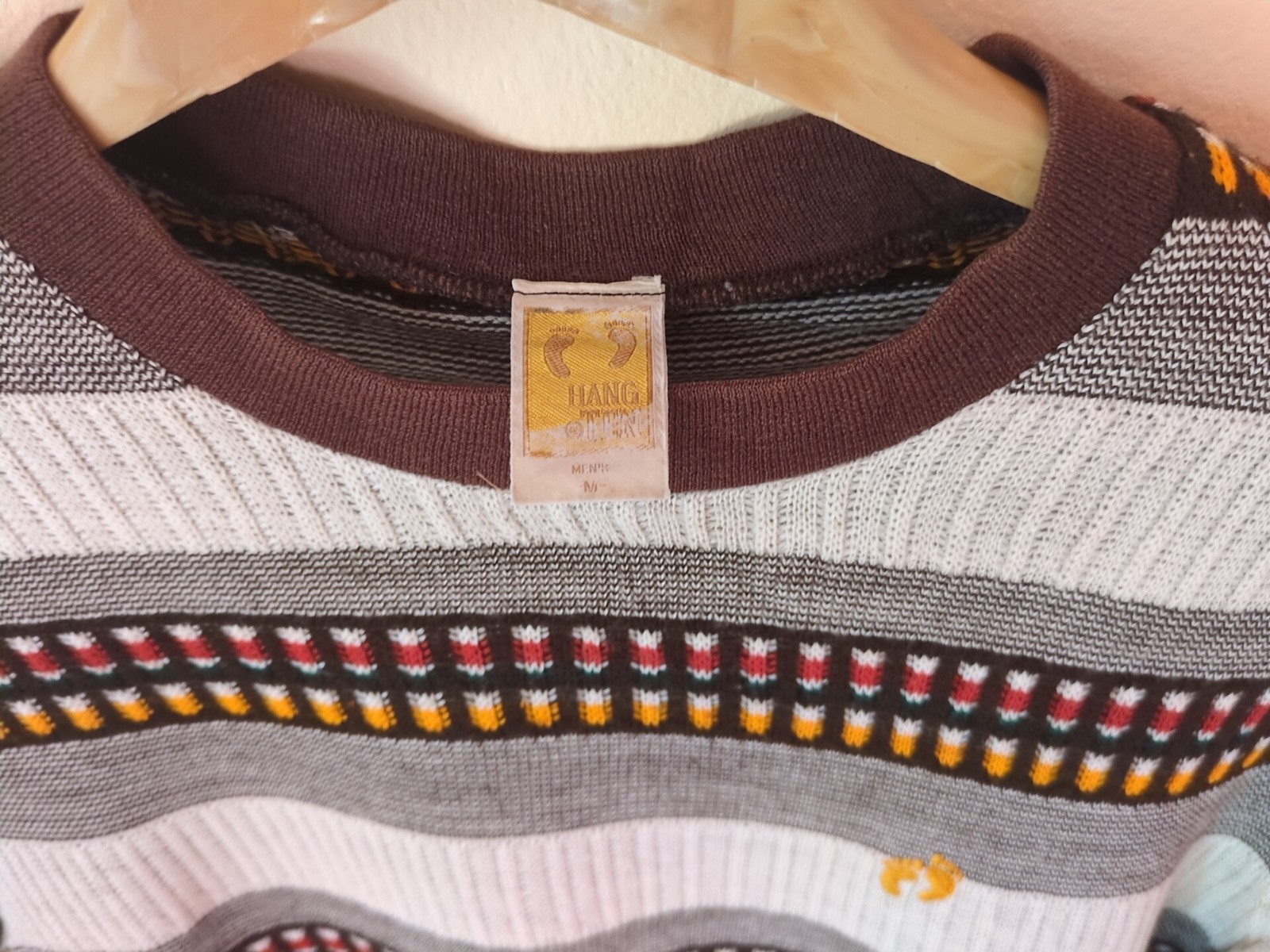 Vtg 70s Hang Ten Striped Knitted T Shirt Surf Skateboard California Beach USA gallery