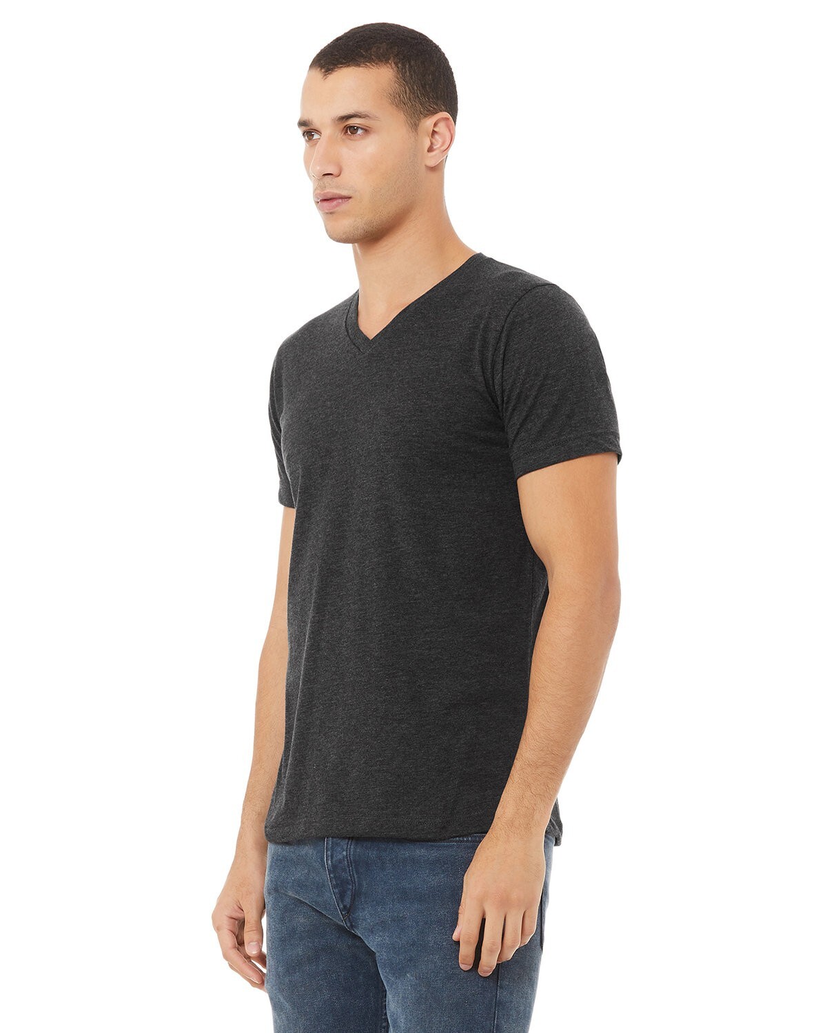 Bella + Canvas Unisex CVC Jersey V-Neck T-Shirt - 3005CVC gallery