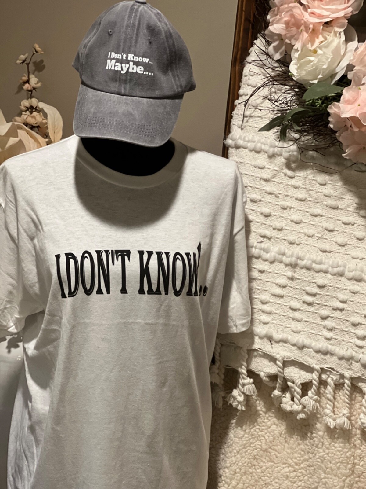 T-shirt & Hat set "I don't know...maybe" gallery