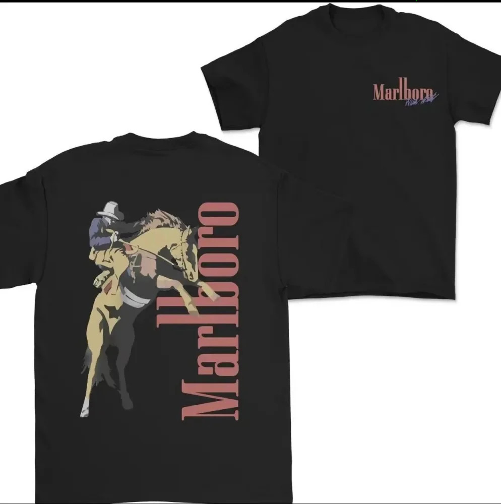 Vintage Marlboro T-Shirt Racing Team Graphic Tee Retro Cigarette Promo Shirt Men gallery