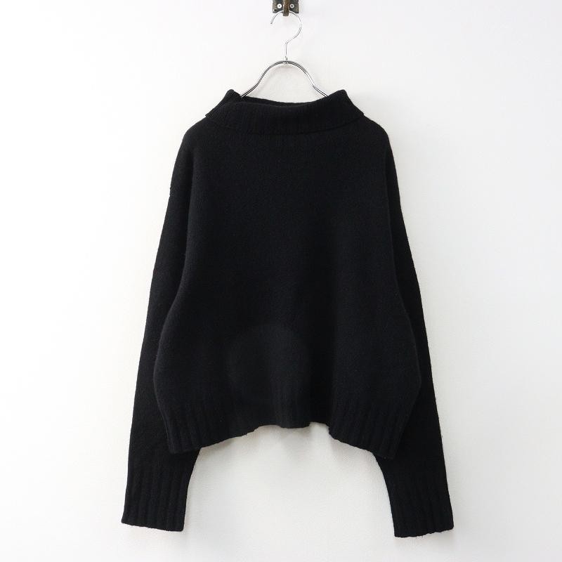 Margaret Howell Wool Cashmere Knit Sweater 2022AW Black 100% Wool/Cashmere