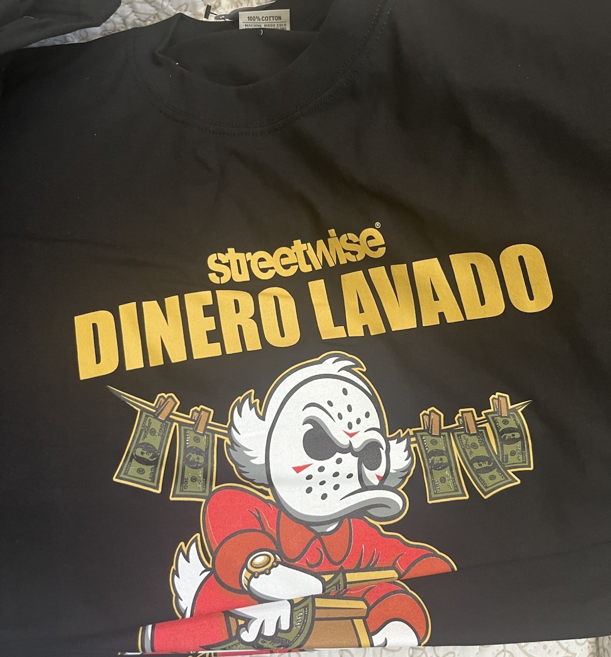 Streetwise Lavado T-Shirt Short Sleeve Heavyweight Cotton Men's Tee Black gallery
