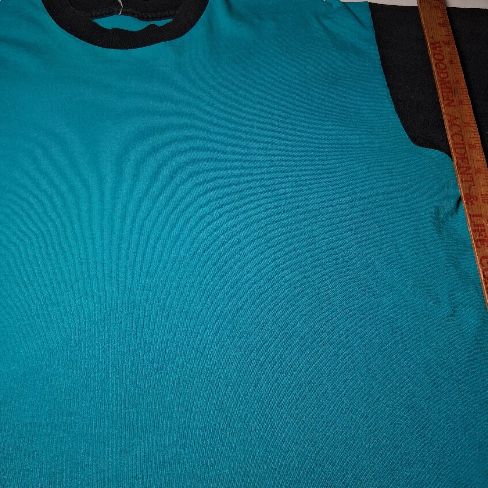 Vintage 1990s Colorblock T Shirt L Blue Black Single Stitch Grunge Skate READ gallery
