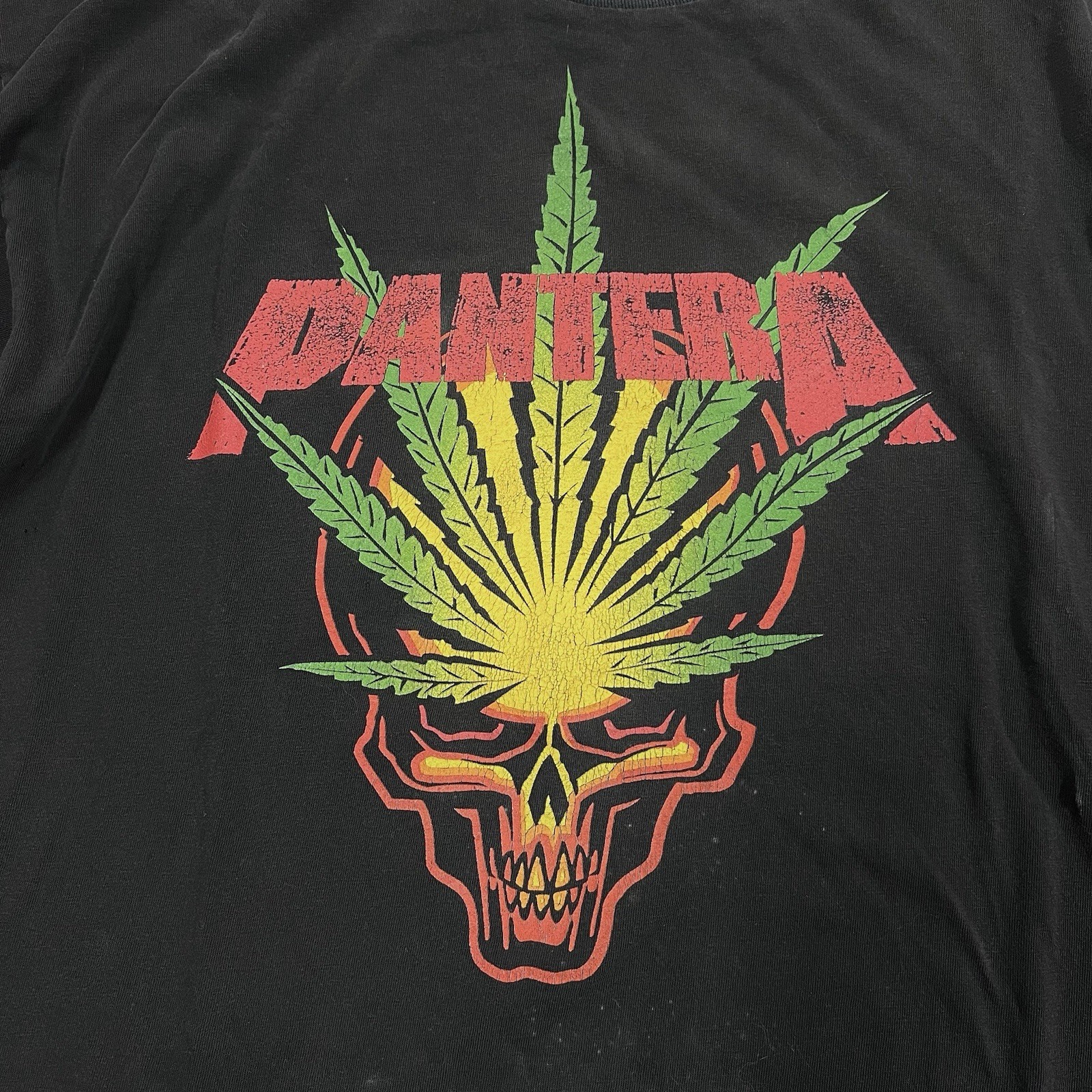 Vintage Pantera Shirt XL 1997 Weed Leaf Thrashed Faded 101 Proof Band AJ Soprano gallery
