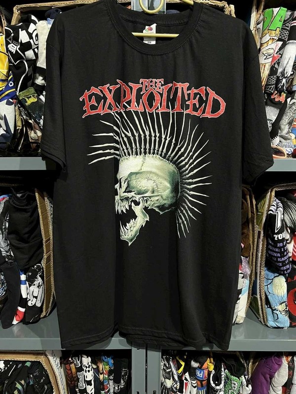 The Exploited Band black skull poster album Unisex Shirt All Size AR802