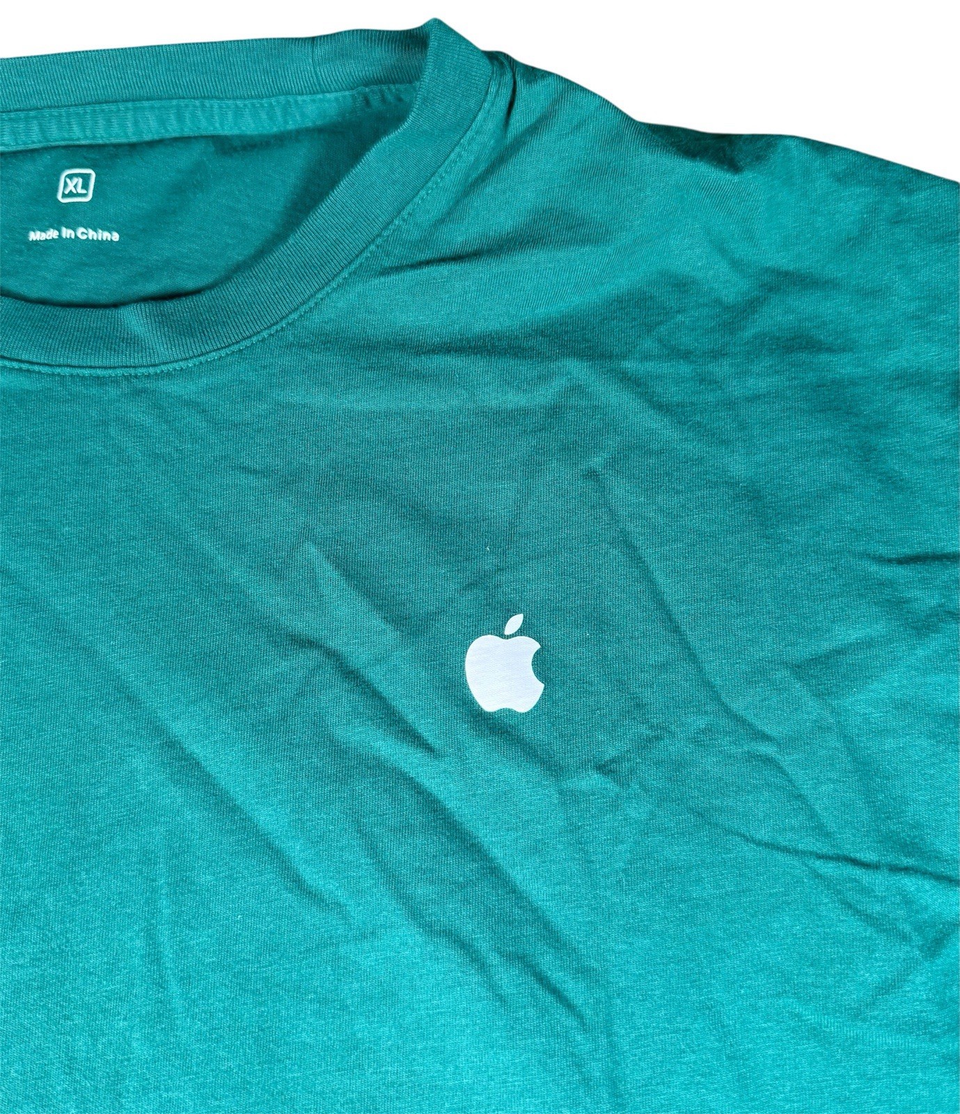 Apple Store Employee Rare Uniform T-Shirt Logo Green Shirt Mens XL gallery