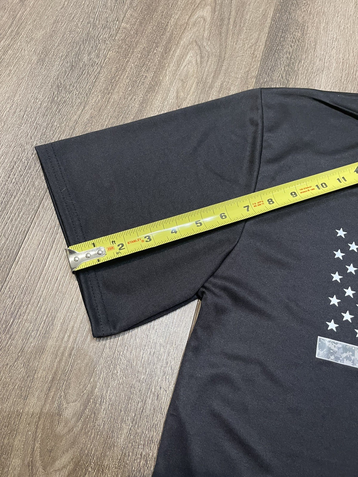 US Army Large Flag Logo Black Performance T-Shirt Military Official Licensed New gallery