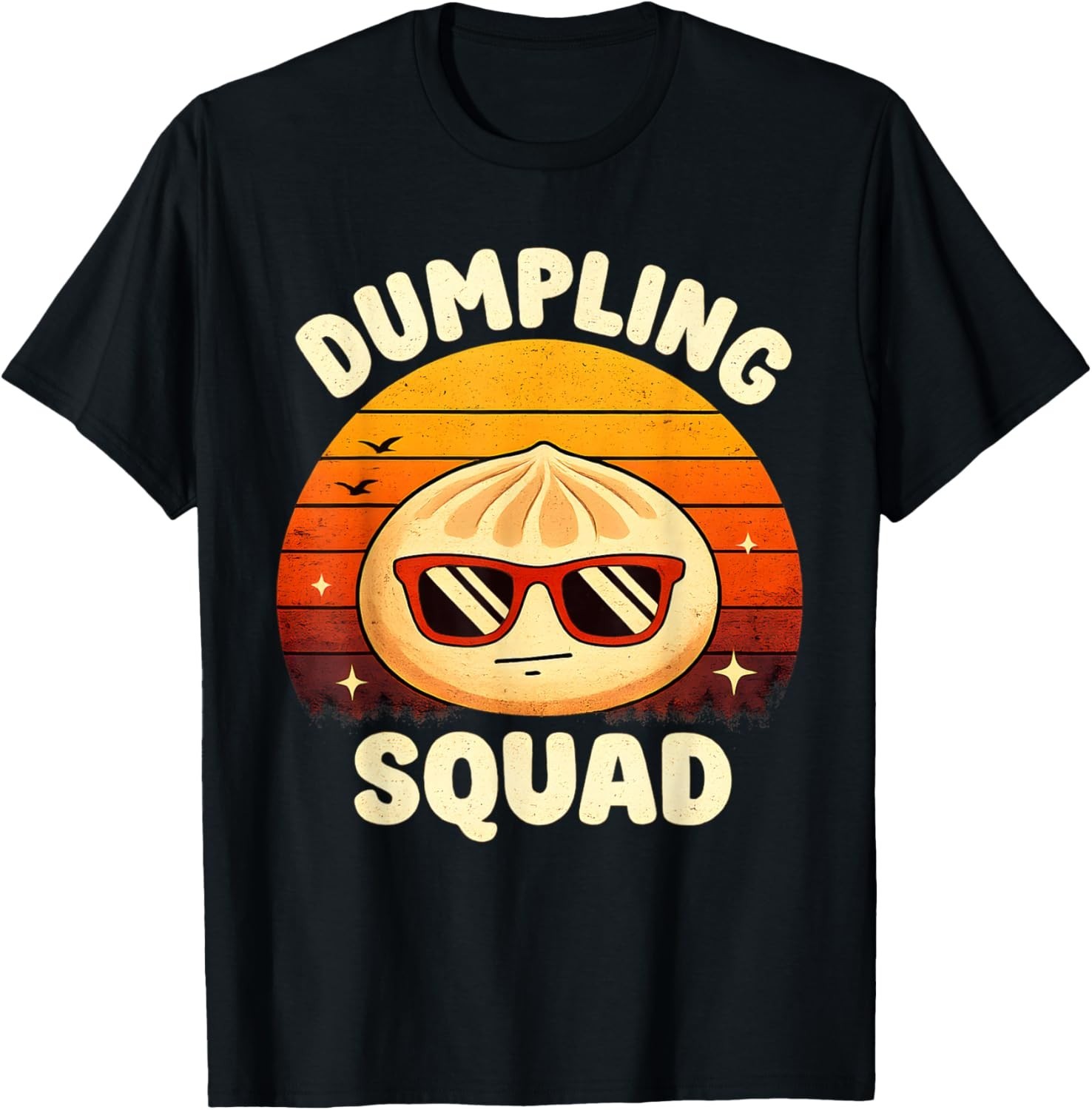 Vintage Dumpling Squad Funny Asian Food Lover Retro Dumpling T-Shirt