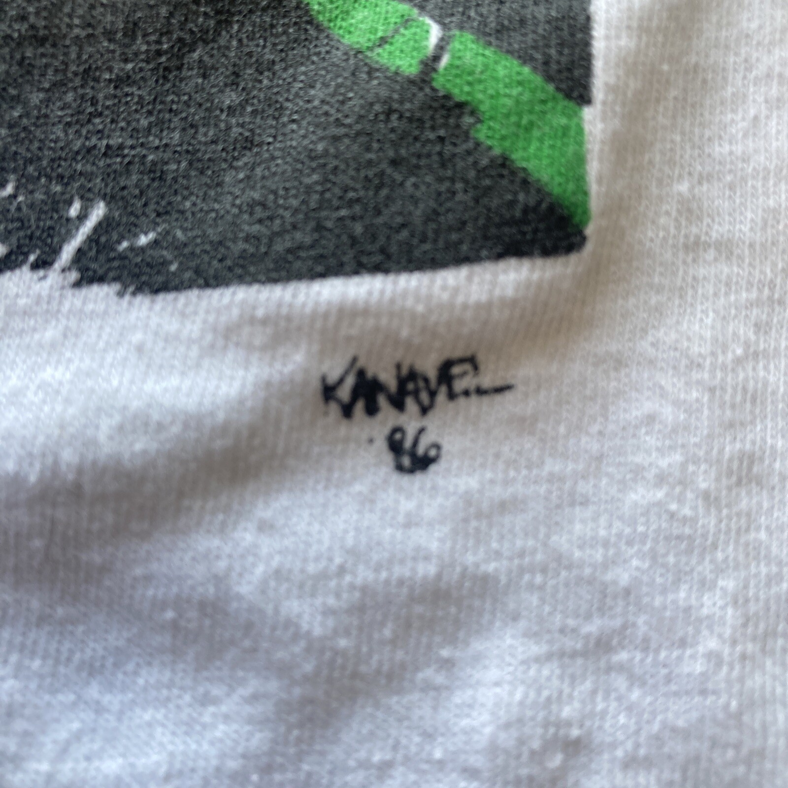vintage 1986 Kanavel Panda Small (34-36) Stedman t shirt Made In USA gallery