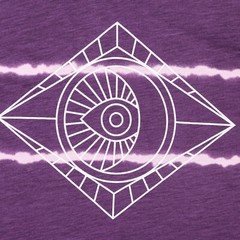 Beautiful Giant Devil’s Eye Series Mens Striped T-Shirt Crew Neck Sportwear Tee