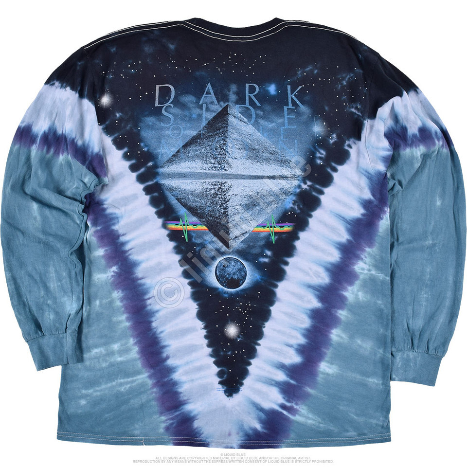 PINK FLOYD-PYRAMID V-LONG SLEEVE-TIE DYE T-SHIRT S,M,L,XL,XXL Gilmour,Barrett gallery