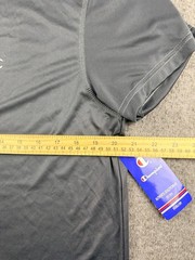 Champion Men’s L Double Dry Performance T-Shirt Gray Athletic Short Sleeve NWT