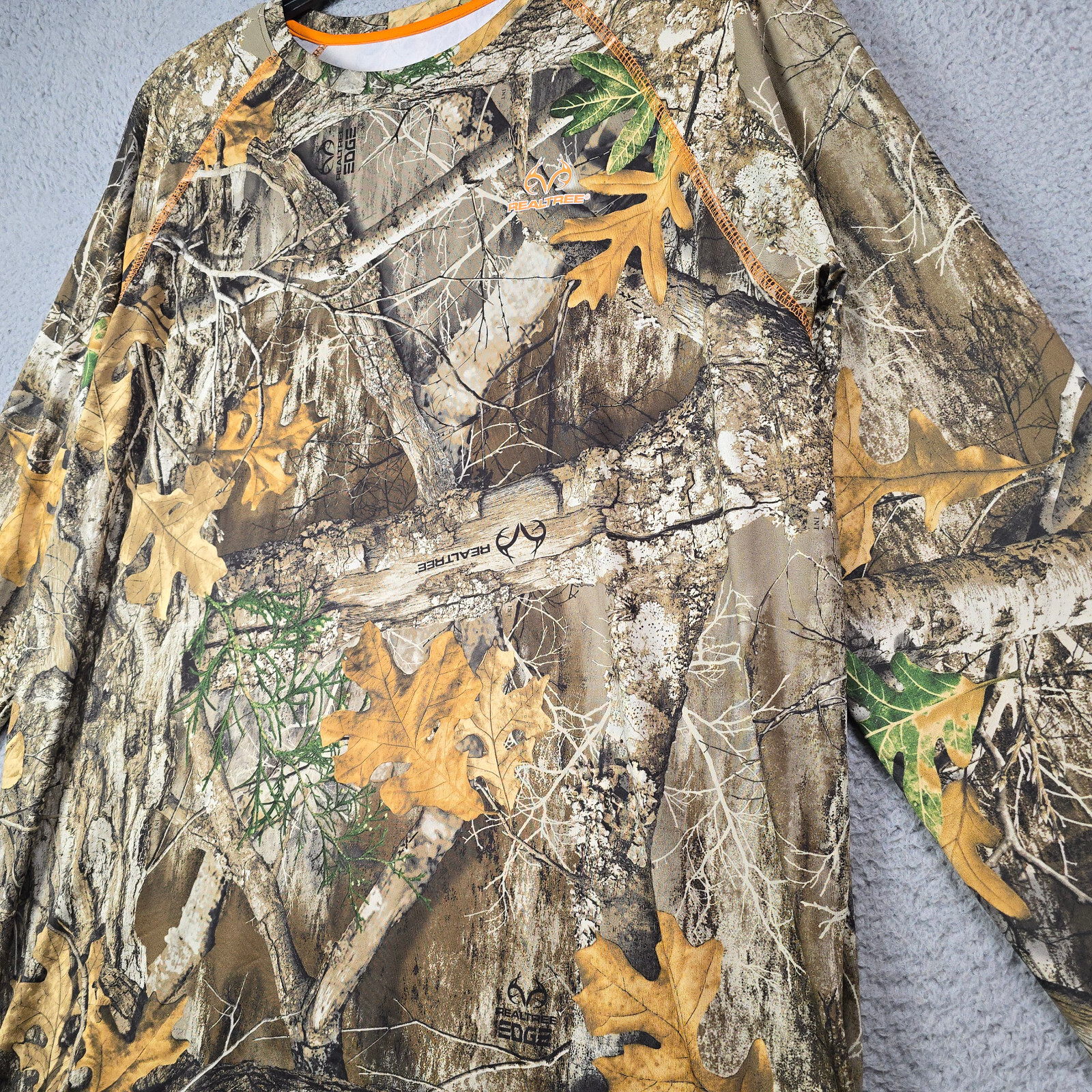 REALTREE Edge CAMO SHIRT Mens Extra Large XL BROWN Long Sleeve HUNTING HIKING gallery