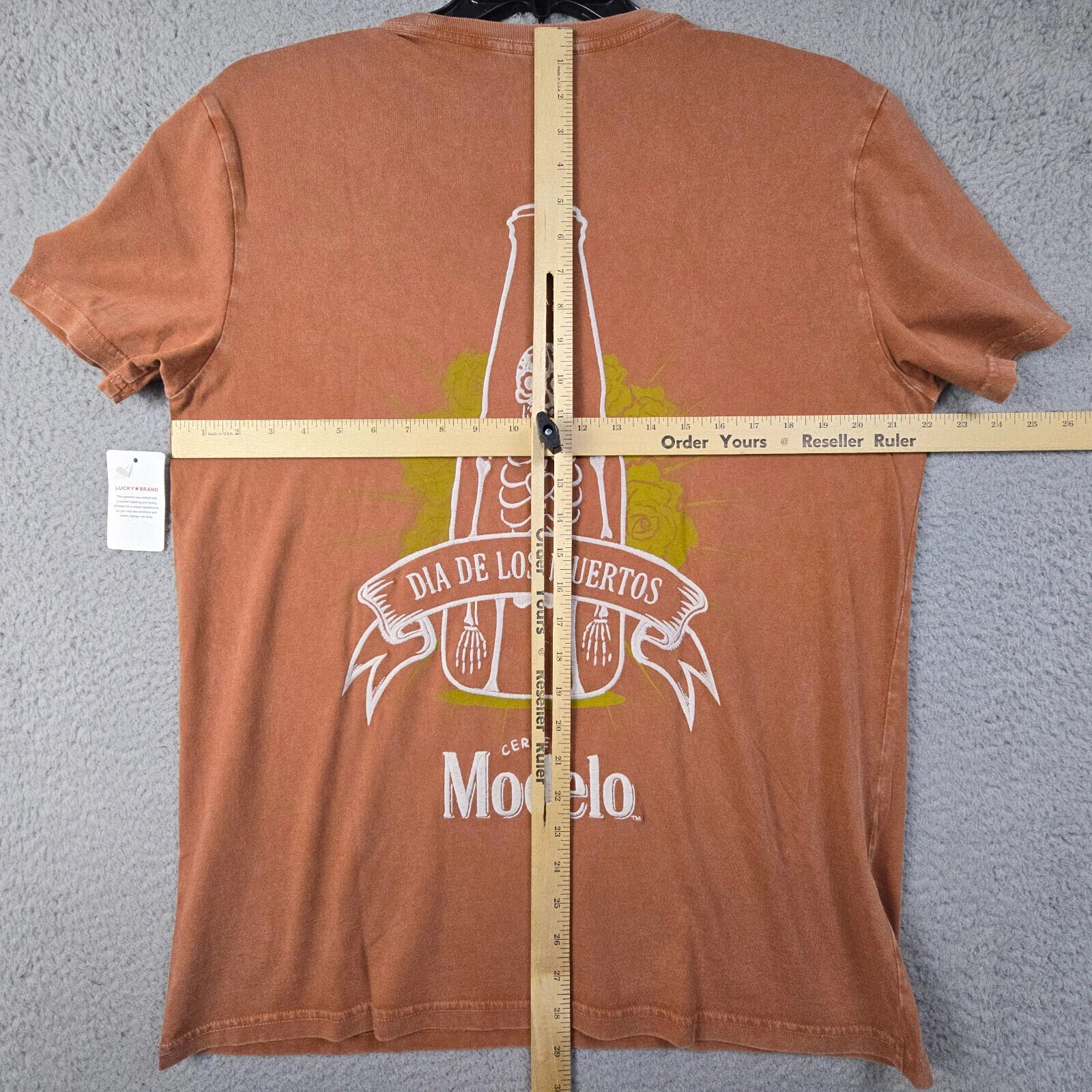Lucky Brand Modelo Beer T Shirt Men Large Orange Mexican Cerveza Lager Retro NWT gallery