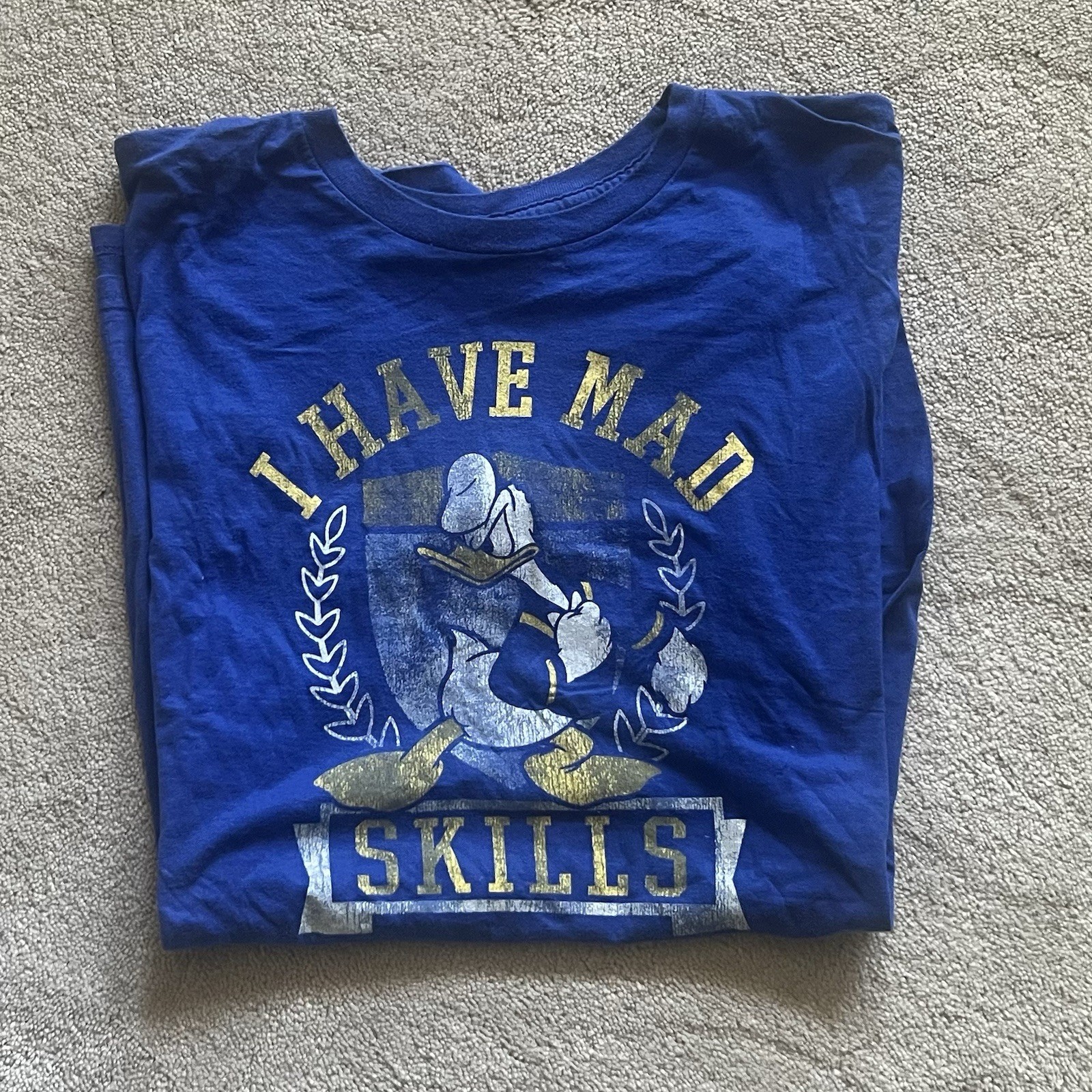 Disney Adult Shirt – I Have Mad Skills Donald Duck Tee For Men 2XL