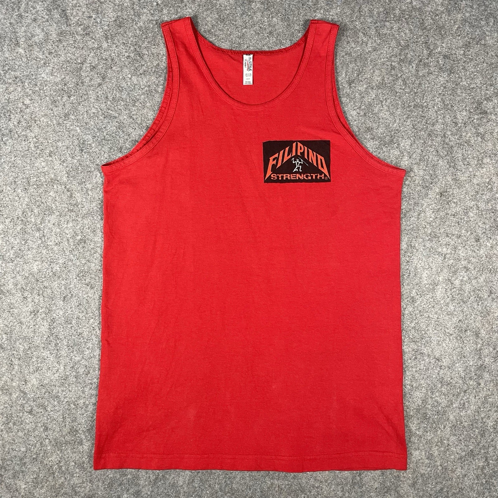 Filipino Strength Tank Top Shirt Mens Medium Red Pinoy Spirit 90s Y2K Style gallery