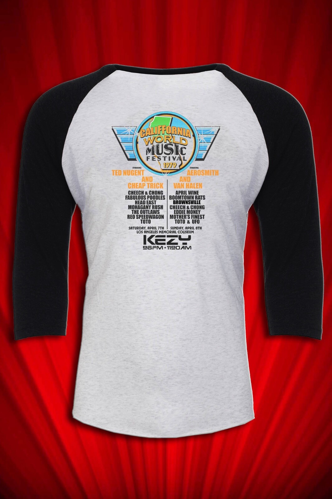 California Jam World Music Festival 1979 Vintage Concert Tour Jersey Aerosmith gallery