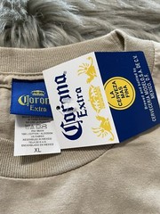 NWT Corona Extra Corona Made Mexico Khaki T Shirt 100% Cotton Size XL NEW
