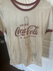 Vintage thin Drink Coca Cola In bottles Shirt Medium 28 x 18