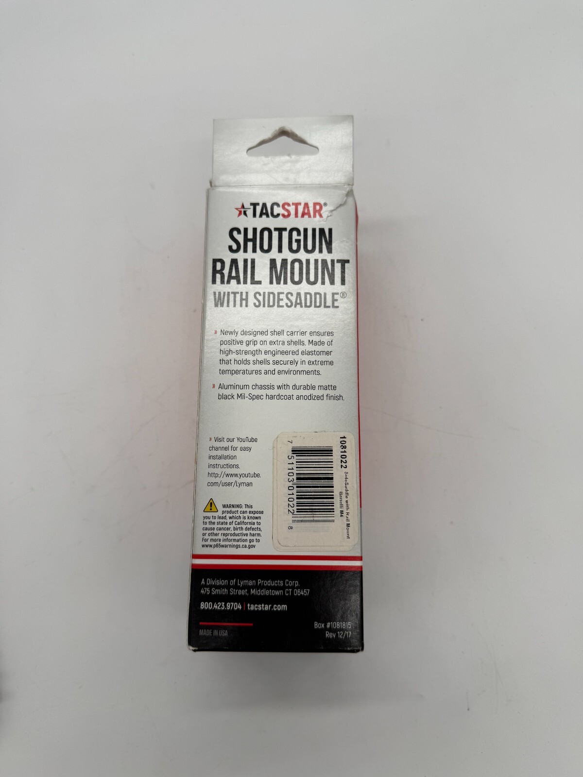 TACSTAR SHOTGUN RAIL MOUNT WITH SIDESADDLE FOR BENELLI M4