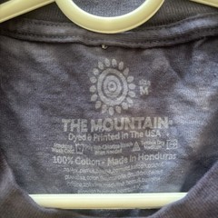 The Mountain Moose Collage Blue Tie Dye Cotton T-Shirt Adult M