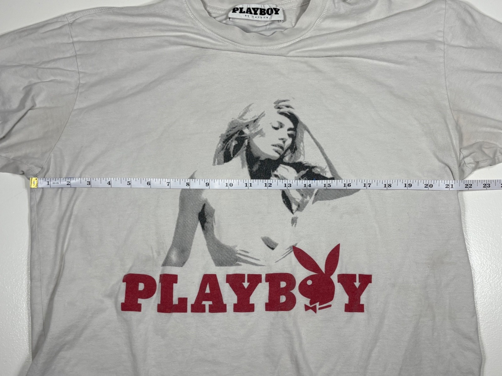 Playboy T Shirt Men No Tag White Graphic Streetwear Casual Retro Iconic gallery