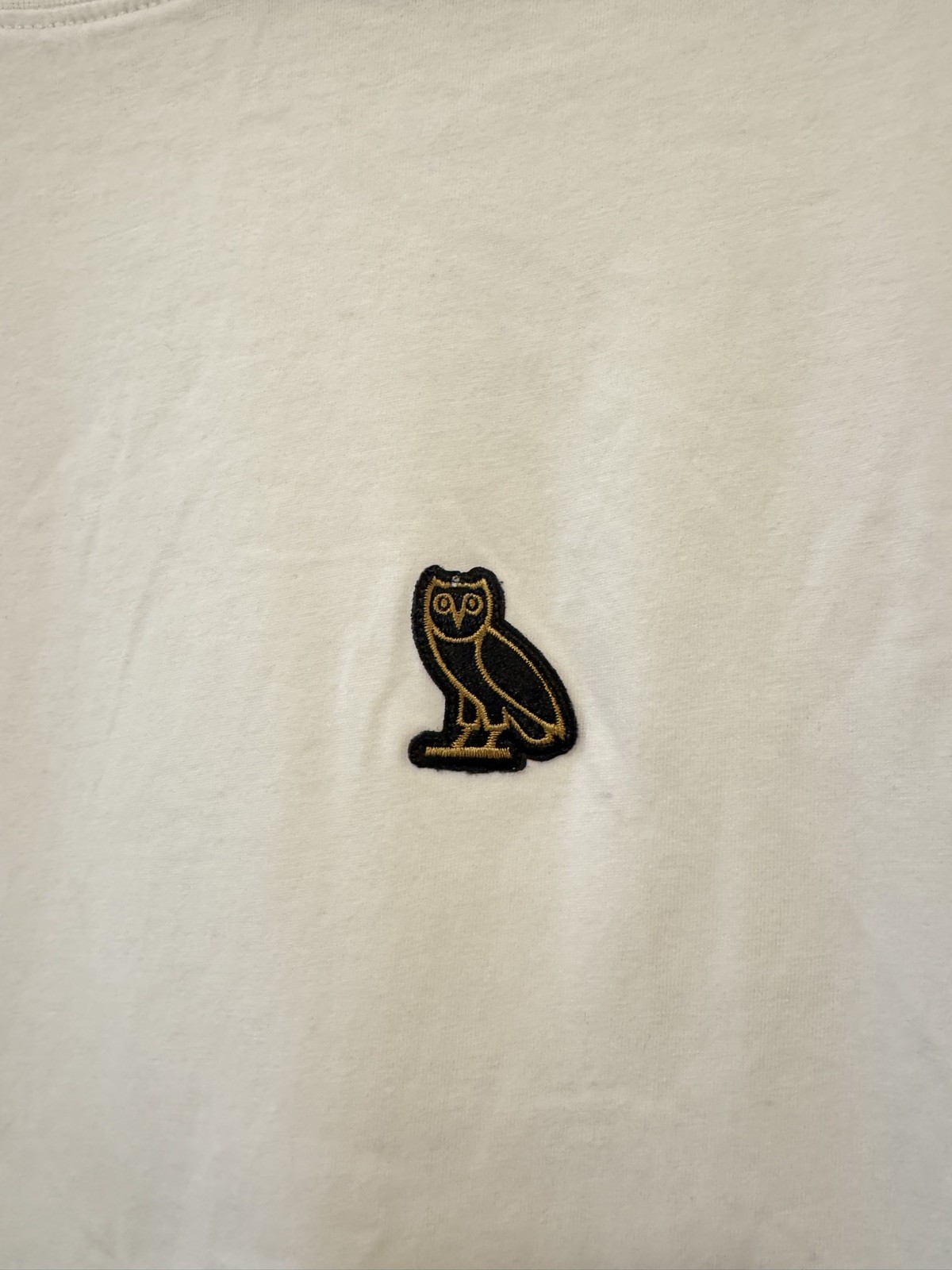 OVO Drake T shirt Owl Logo White Cotton Mens Size L October's Very Own gallery