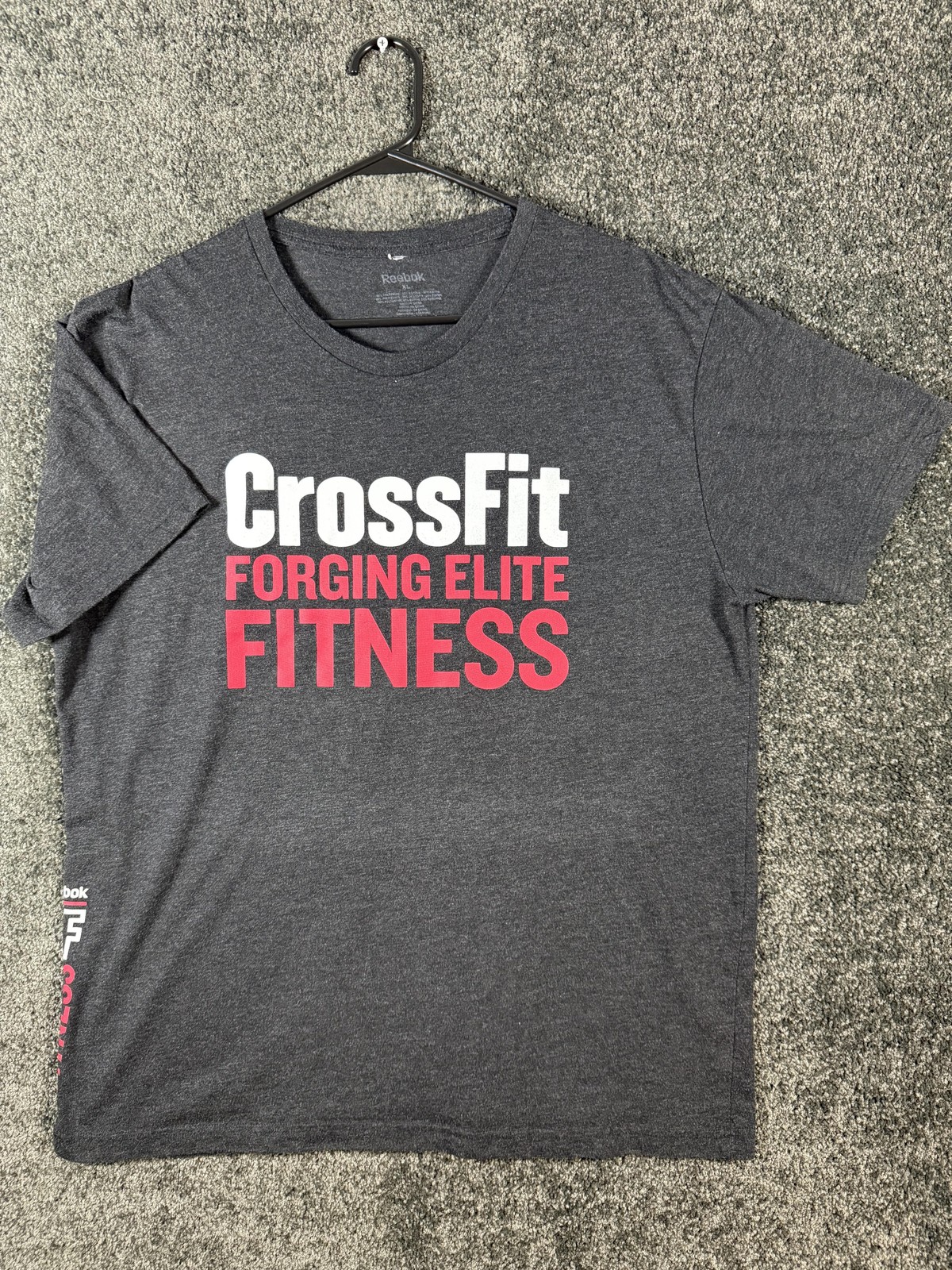 Reebok CrossFit Shirt Mens XL Gray Forging Elite Fitness Graphic Tee Gym gallery