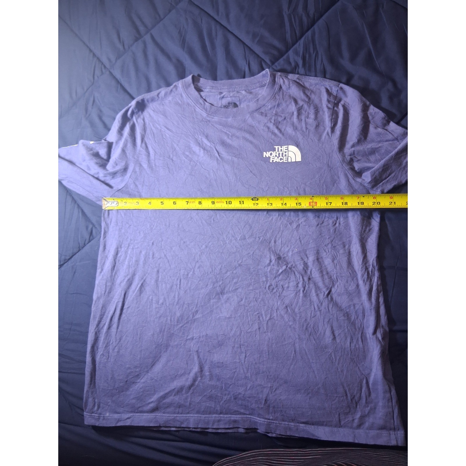 The North Face Mens Long Sleeve Graphic T-Shirt Purple Mountain Logo Large gallery