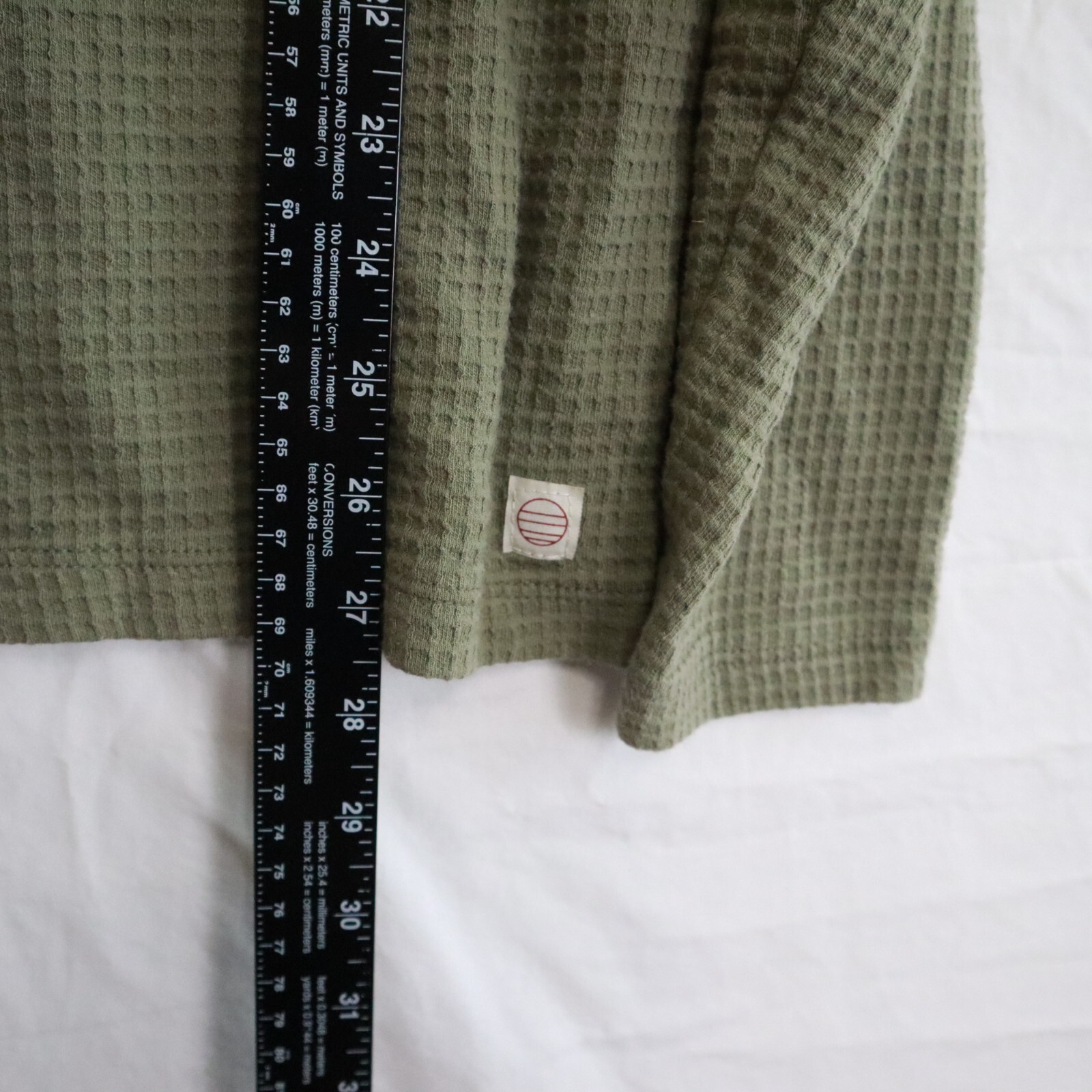 Marine Layer Shirt Mens M/L Thermal Waffle Knit Casual Pocket Green Long Sleeve gallery