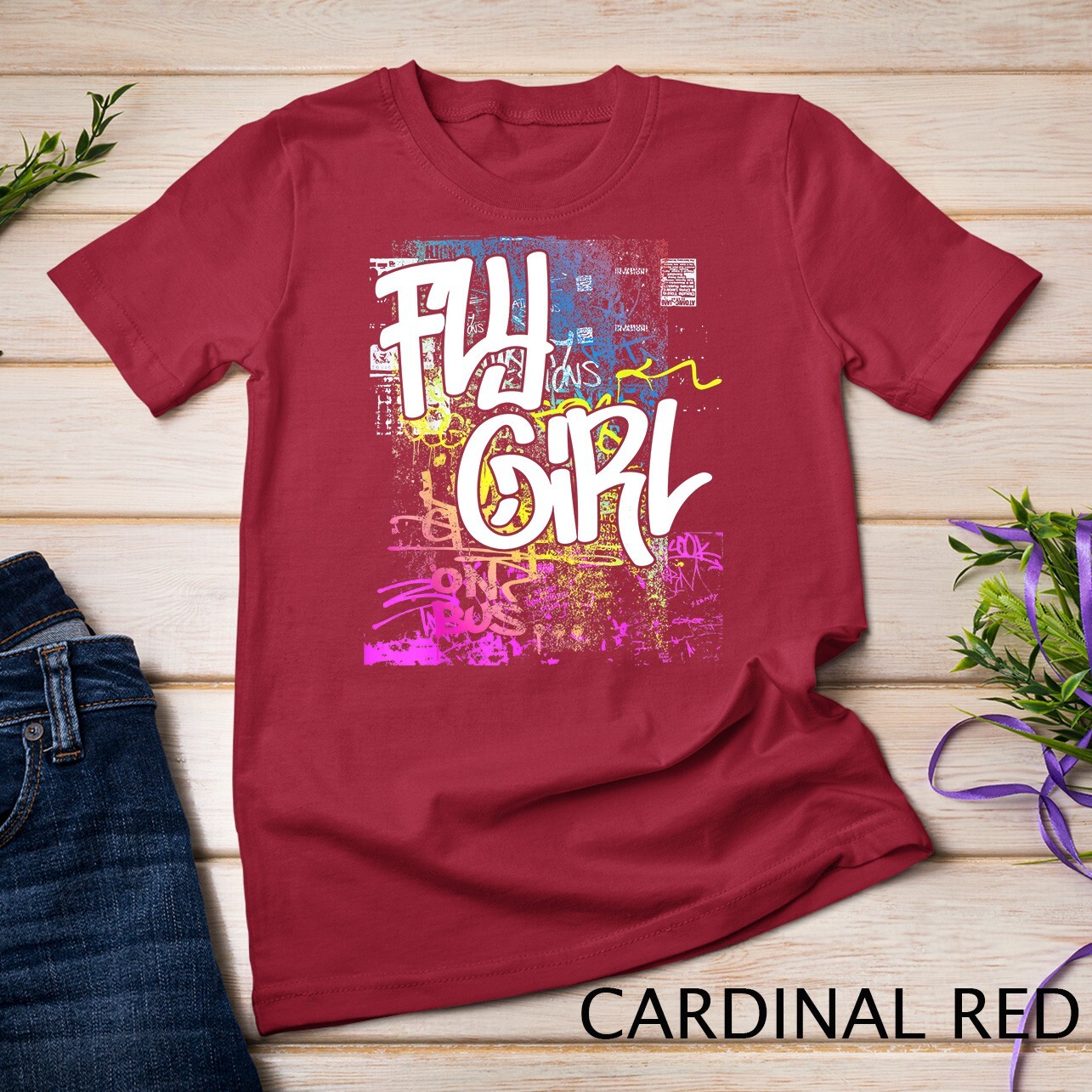 Fly Girl 80s 90sRap B-Girl Old School Hip Hop Graffiti T-Shirt Unisex T-shirt gallery