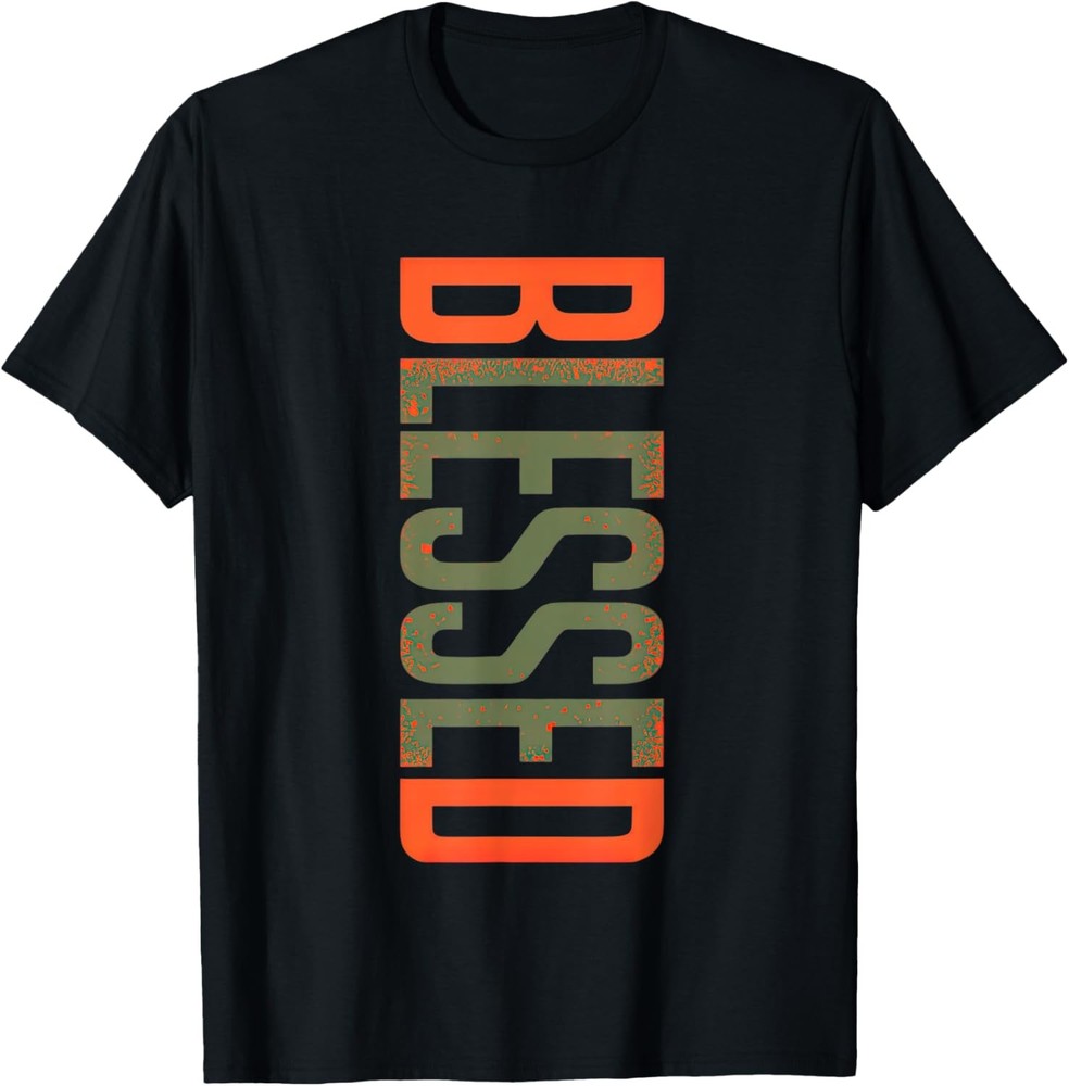 Blessed Olive Army Solar Orange Color Match T-Shirt