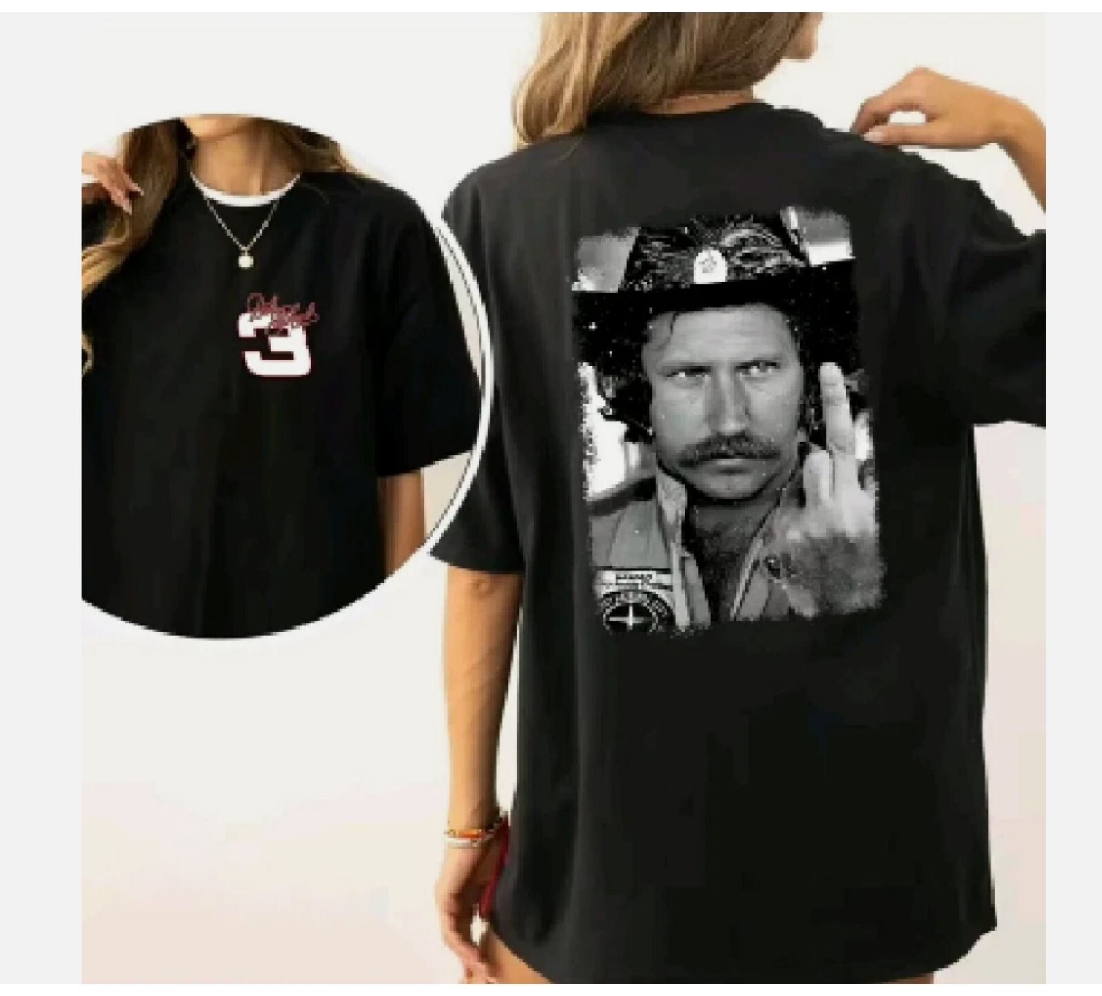 dale earnhardt finger ver2 90s T-Shirt For Fan gallery