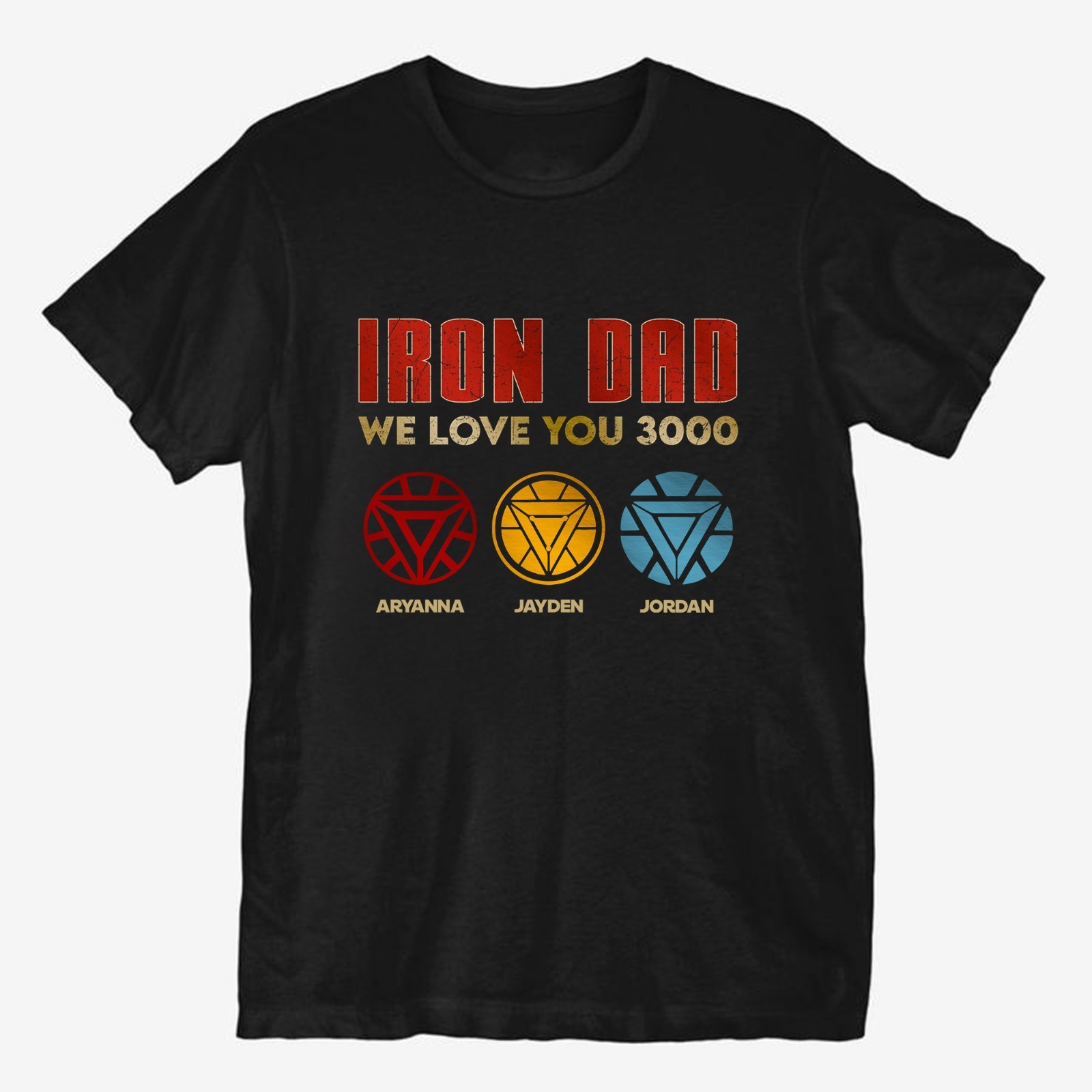 Custom Iron Dad Tee, We Love You 3000 T-shirt, Happy Father's Day Gift gallery