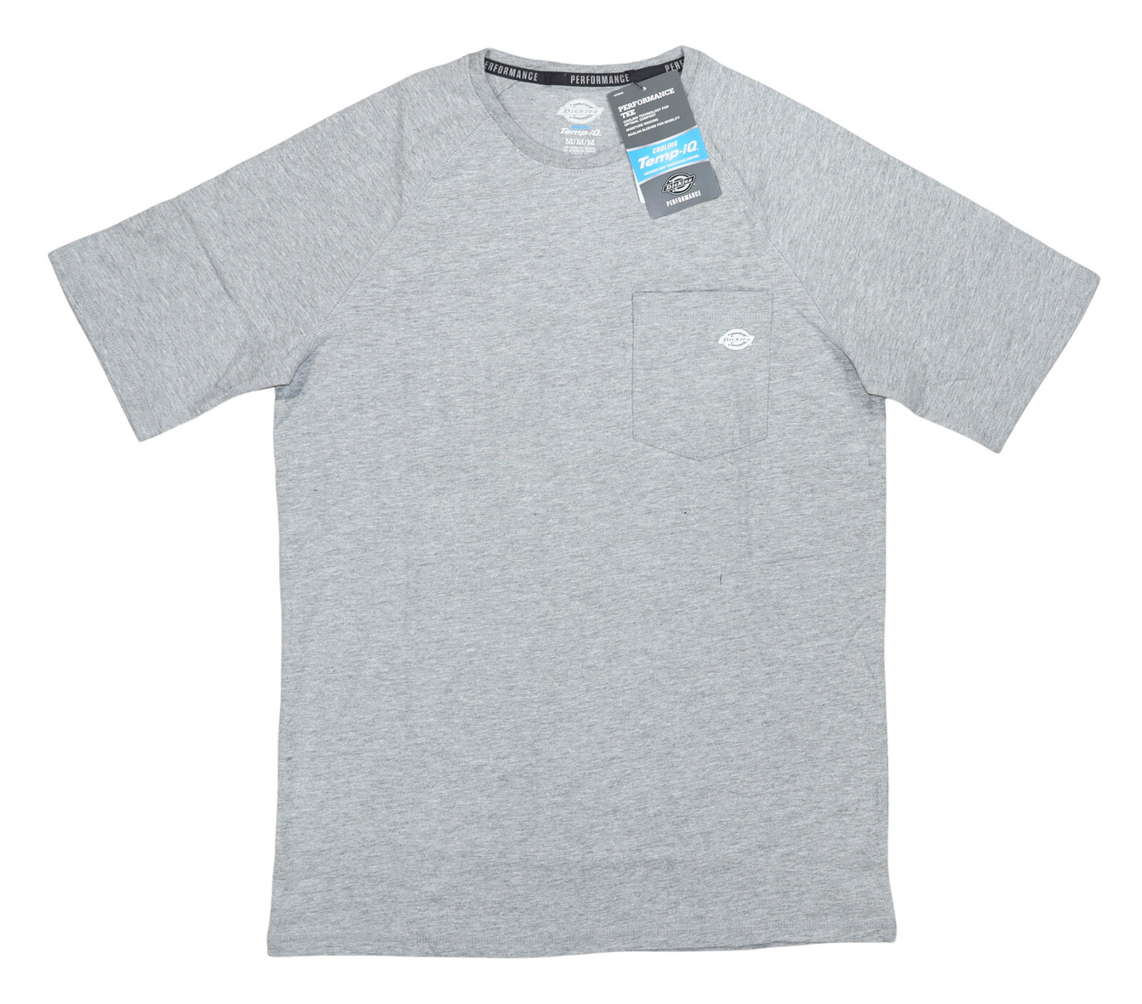 Dickies Short Sleeve Crew Neck Chest Pocket Temp IQ Performance Mens T-Shirt NWT gallery
