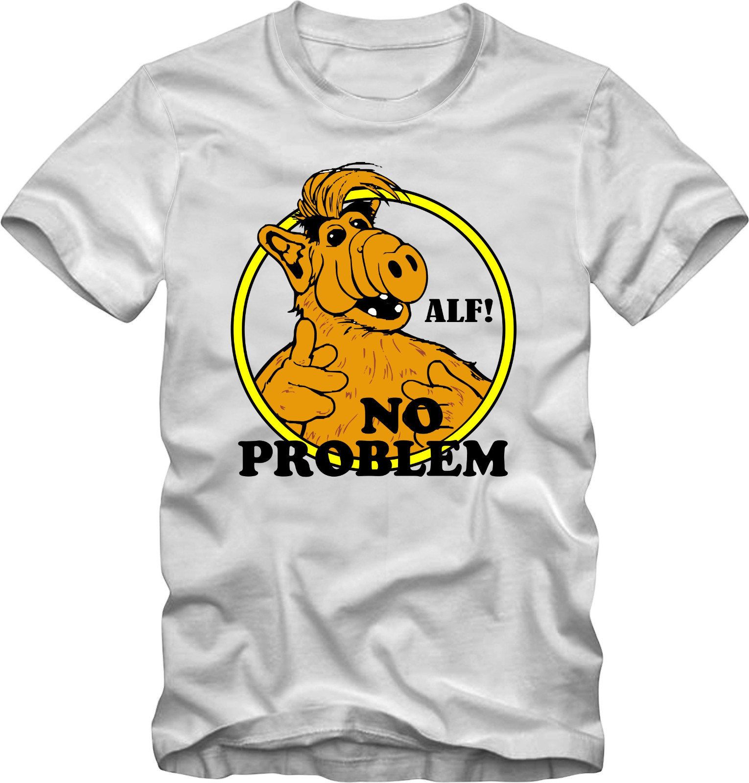 ALF - NO PROBLEM T-Shirt funny 80s TV show - many color options ALIEN LIFE FORM gallery