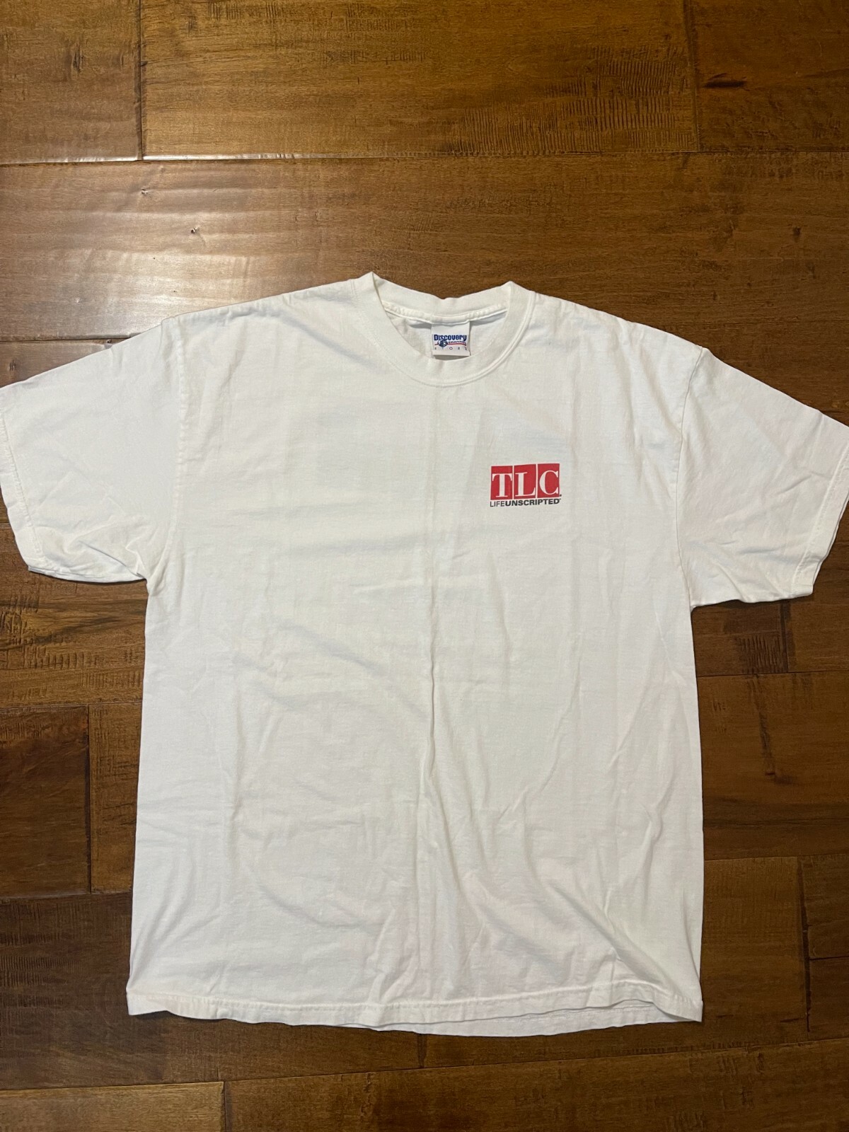 Vtg Trading Spaces TLC Discovery Channel Store S/S White T-Shirt - Men's XLarge gallery