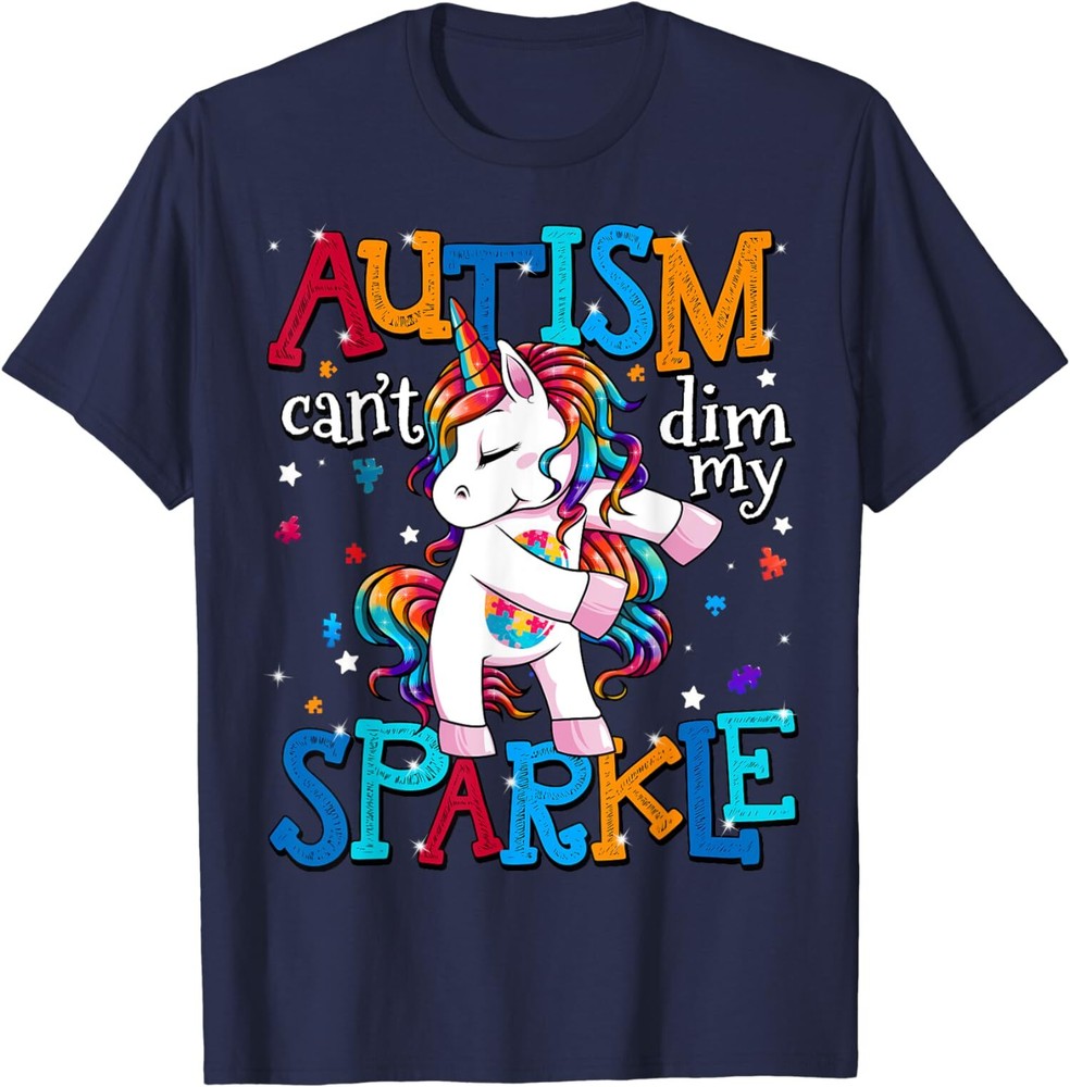 Autism Awareness Kids Unicorn Shirt For Autism Mom Unisex T-Shirt