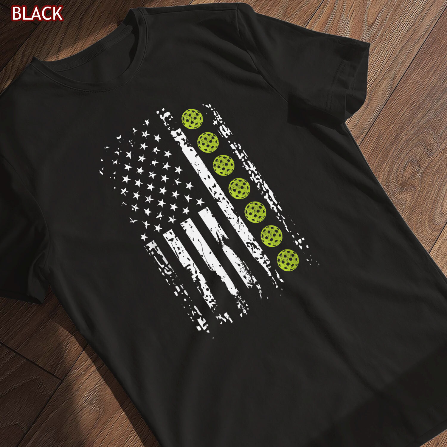 Pickleball Shirt American Flag Tee Gift for Pickleball Player Enthusiasts gallery