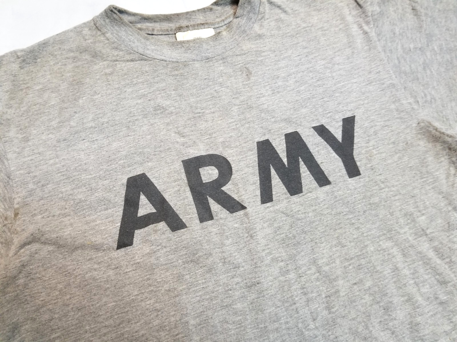 GENUINE US ARMY PT PHYSICAL FITNESS GRAY SHORT SLEEVE T SHIRT MEDIUM - VGC gallery