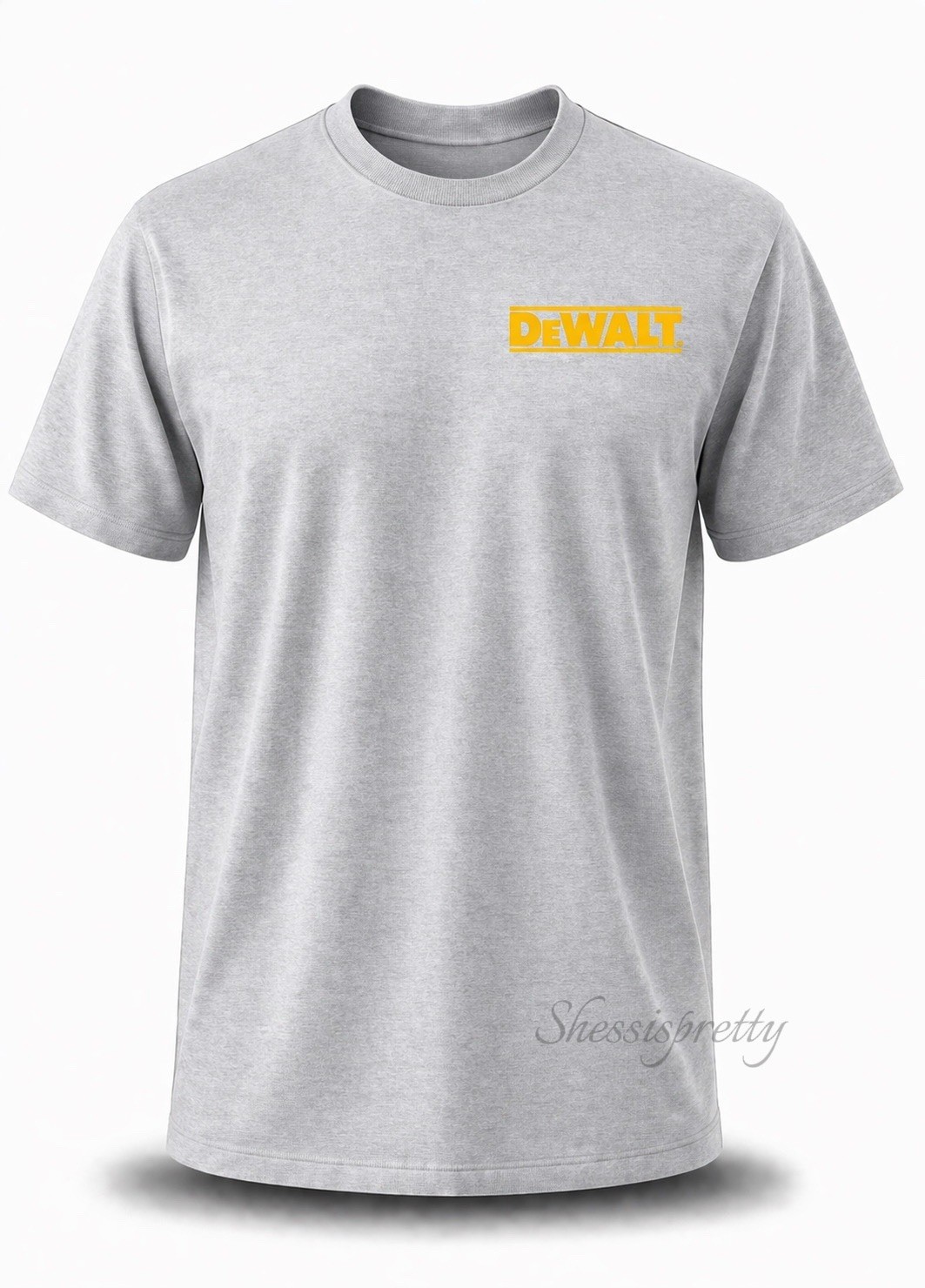 DeWALT Style T-Shirt 100% Cotton Workwear Tee Dewalt Clothing S-3XL DeWalt drill gallery